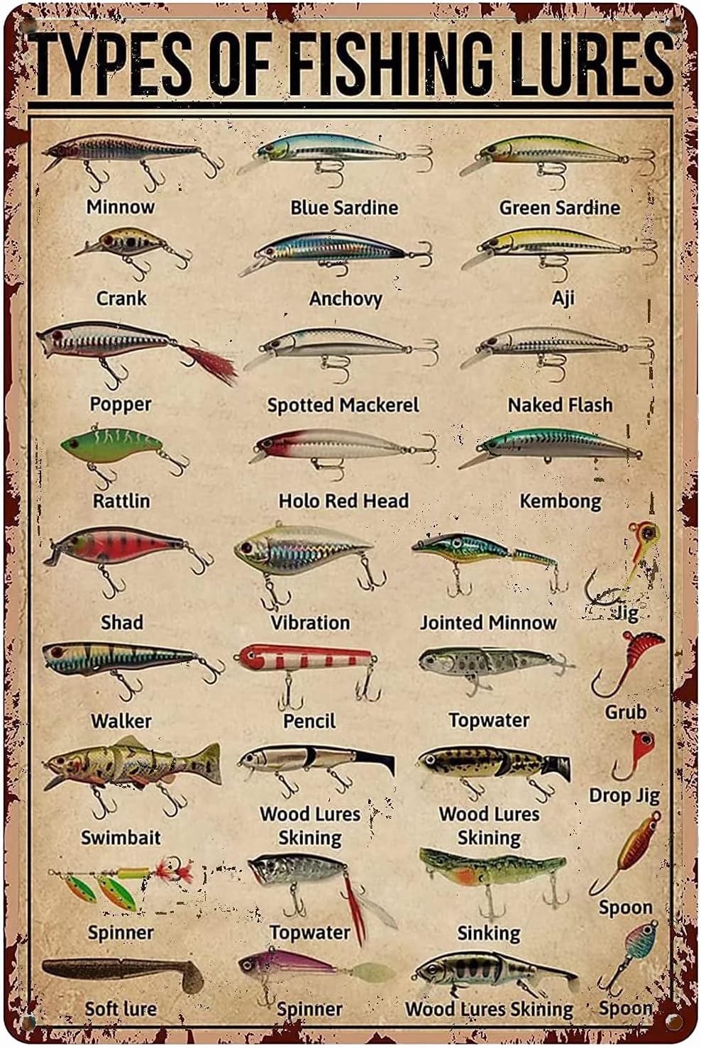 Embroidery Wall Art - 1d, TEPES OF FISHING LURE Conoscenza