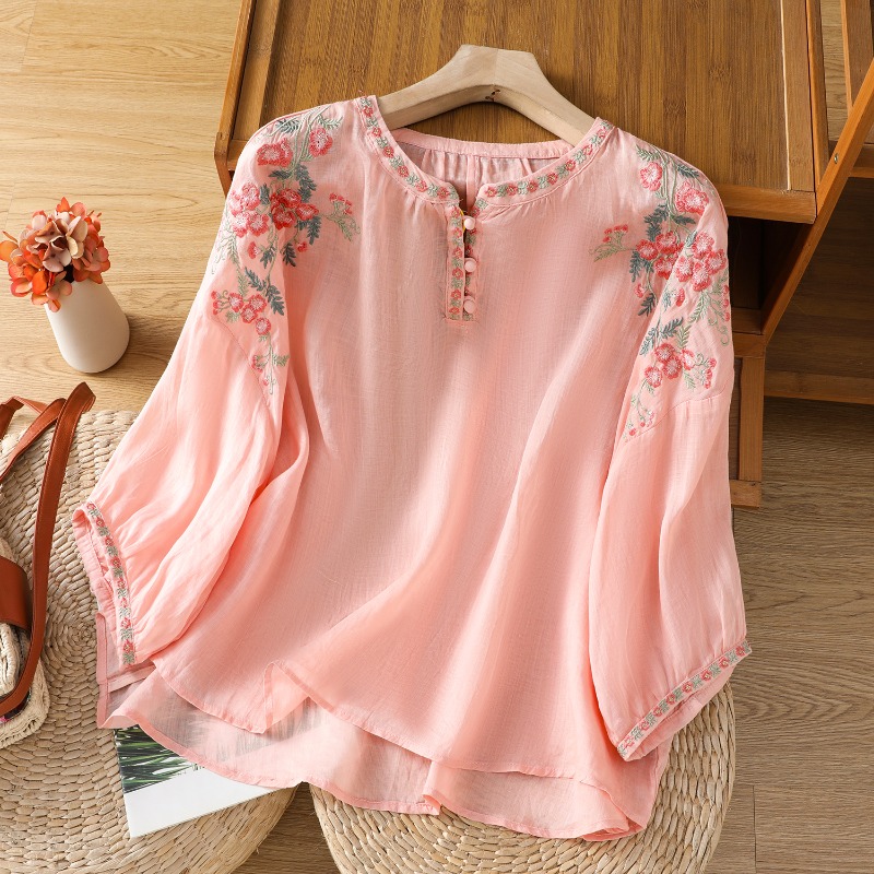 Embroidery Blouse - Abbigliamento da donna in stile cinese
