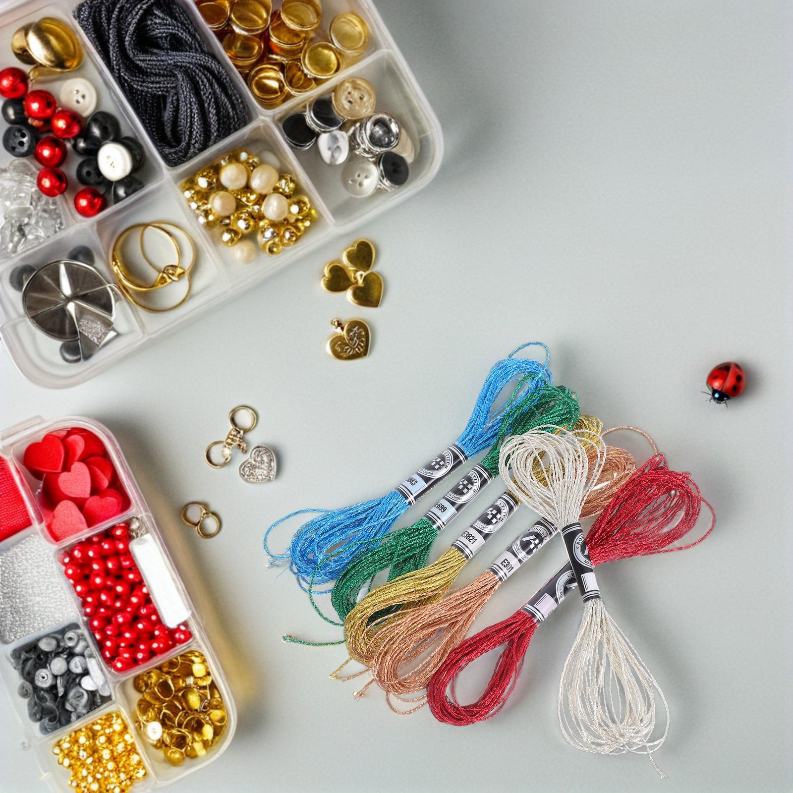 Embroidery Bracelet - 6 Pezzi di Filo da Ricamo