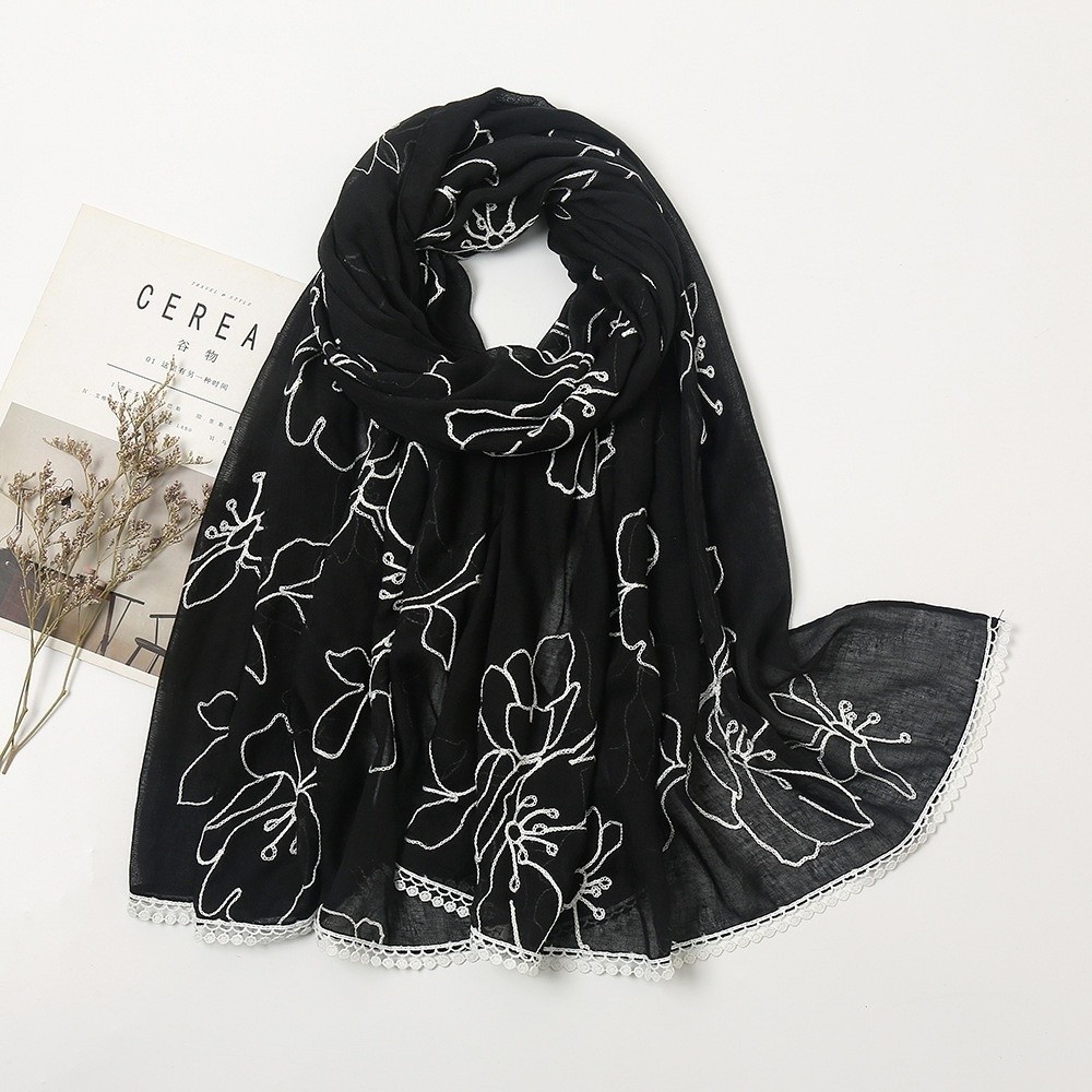 Embroidery Hijab - Sciarpa Hijab Versatile ed Elegante con