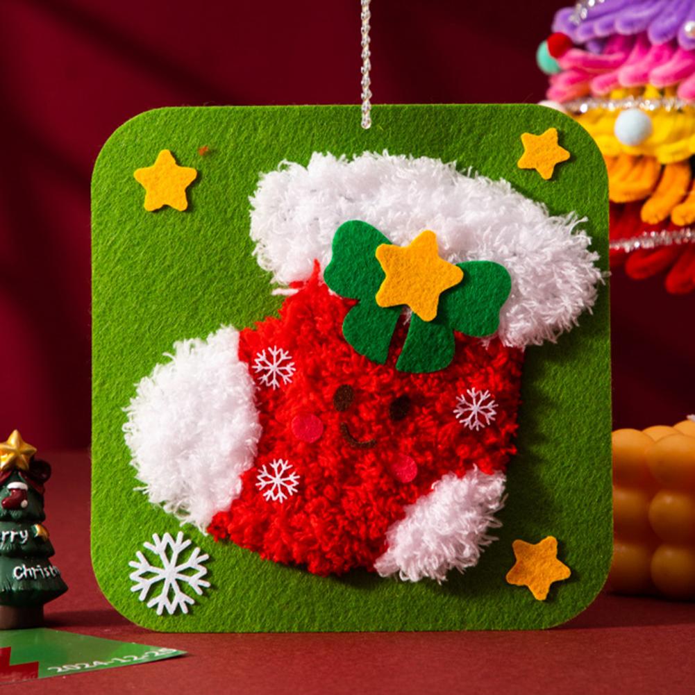 Embroidery Xmas Stocking - Kit artigianale per principianti Kit da