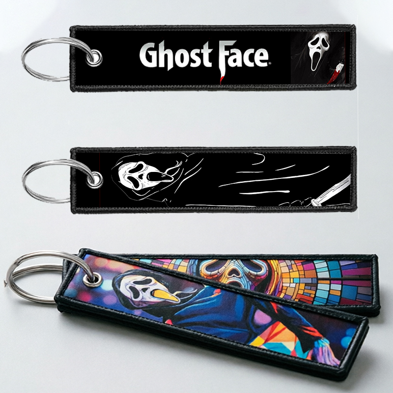 Embroidery Hoop - Portachiavi GHOST FACE per Uomo e