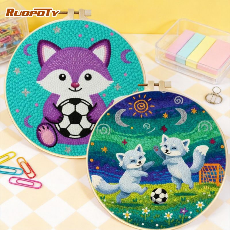 Embroidery Ideas For Bags - RUOPOTY Kit Punch Needle con Ricamo