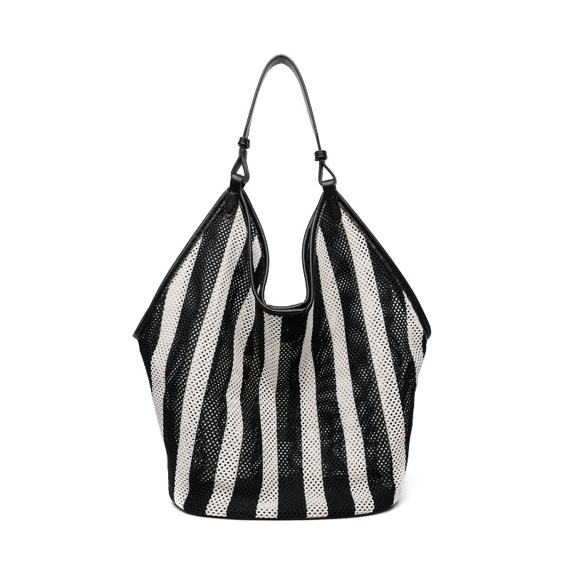 Borsa tote a righe in tessuto  - Embroidery Class recensione e prezzo