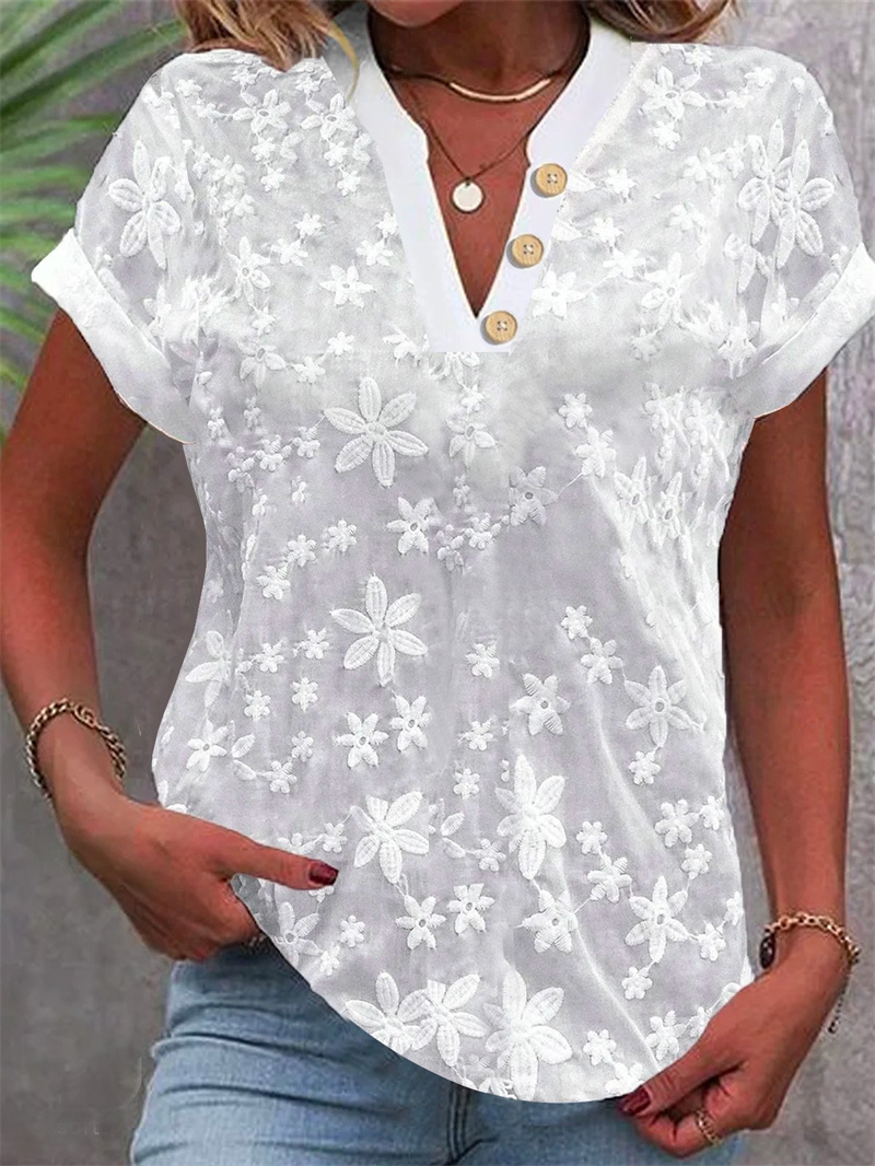 Camicetta ricamata floreale bi - Embroidery Class recensione e prezzo