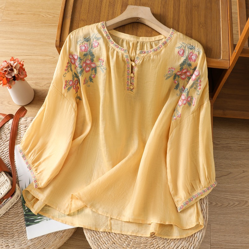 Abbigliamento da donna in stil - Embroidery Blouse recensione e prezzo