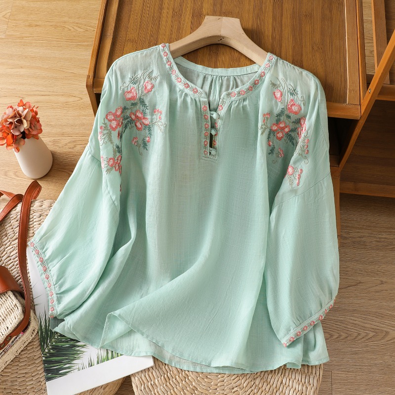 Abbigliamento da donna in stil - Embroidery Blouse recensione e prezzo