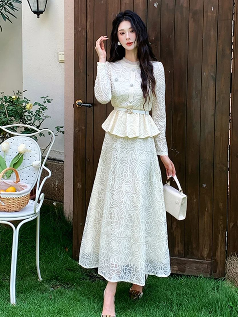 Abito da sera formale in pizzo - Embroidery Blouse recensione e prezzo