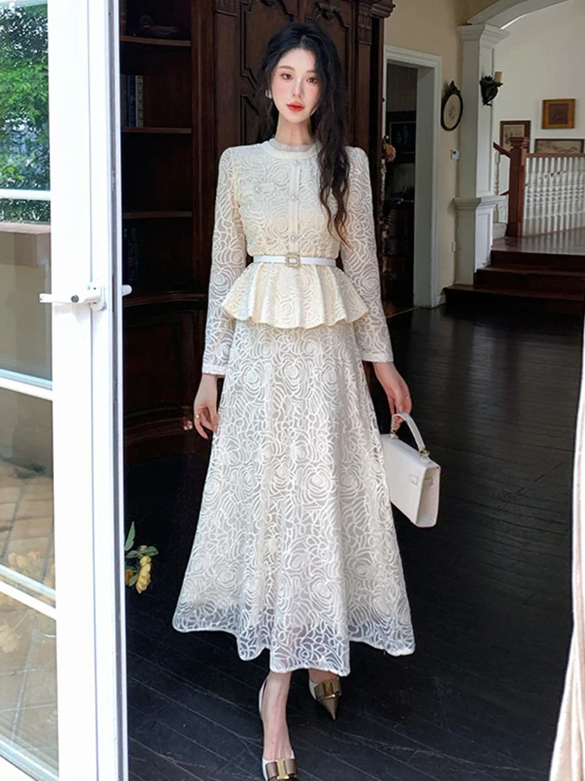 Abito da sera formale in pizzo - Embroidery Blouse recensione e prezzo