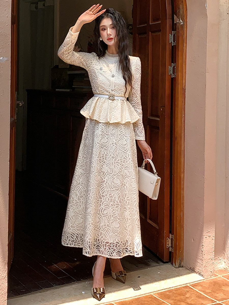 Abito da sera formale in pizzo - Embroidery Blouse recensione e prezzo