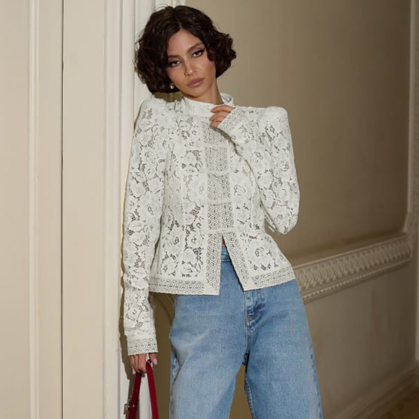 Linad Camicie bianche con mani - Embroidery Blouse recensione e prezzo