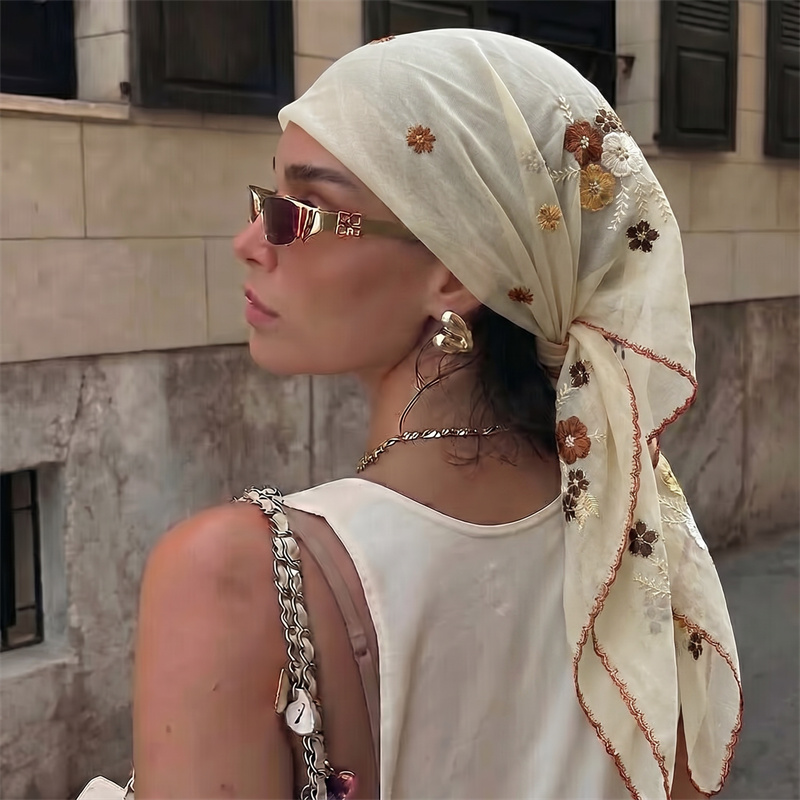 Sciarpa di Lusso in Rete Trasp - Embroidery Hijab recensione e prezzo