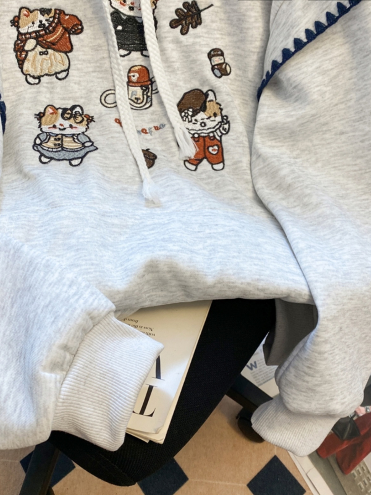Felpa con Cappuccio in Pile Ri - Embroidery Jacket recensione e prezzo