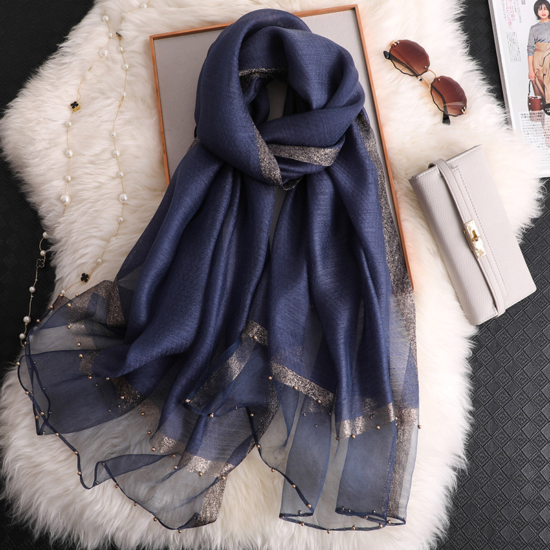 2024 Sciarpa scialle di seta 1 - Embroidery Hijab recensione e prezzo