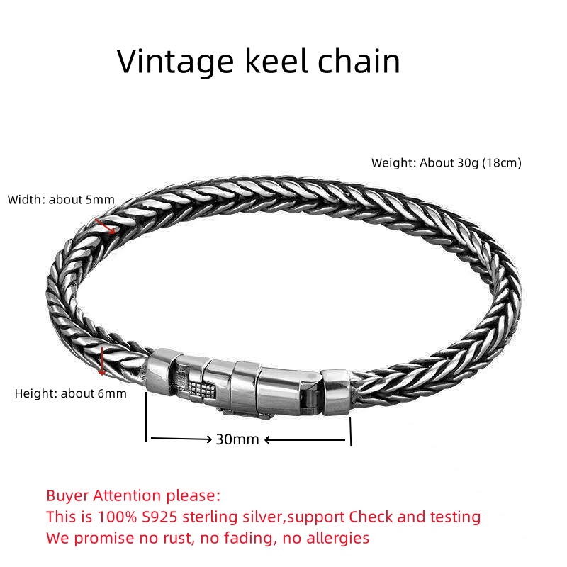 S925 argento Sterling semplice - Embroidery Bracelet recensione e prezzo