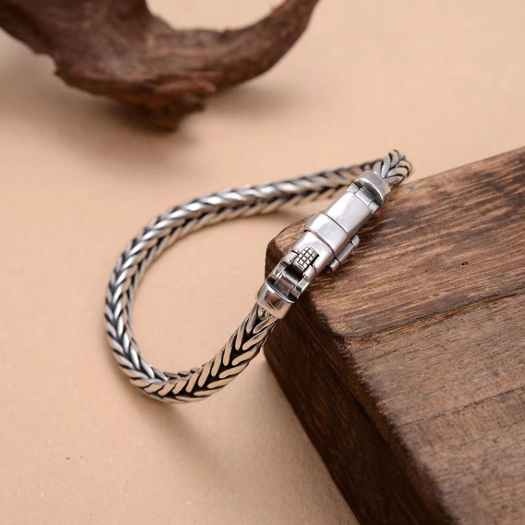 S925 argento Sterling semplice - Embroidery Bracelet recensione e prezzo