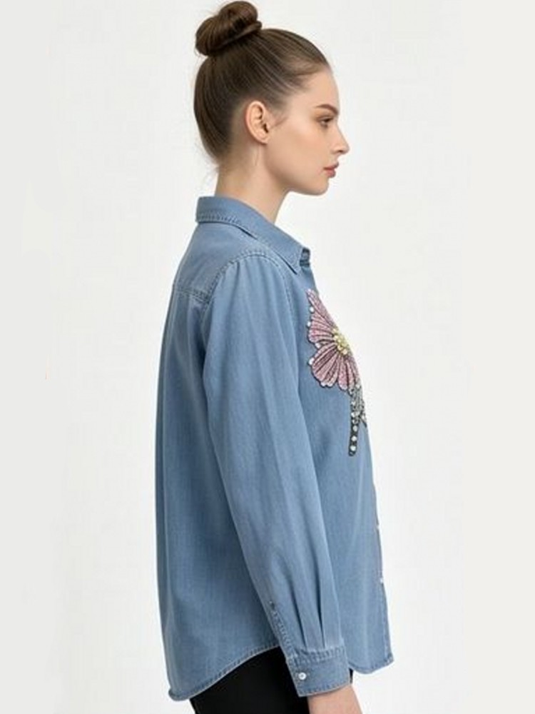 Camicette in Denim Ricamate pe - Embroidery Blouse recensione e prezzo