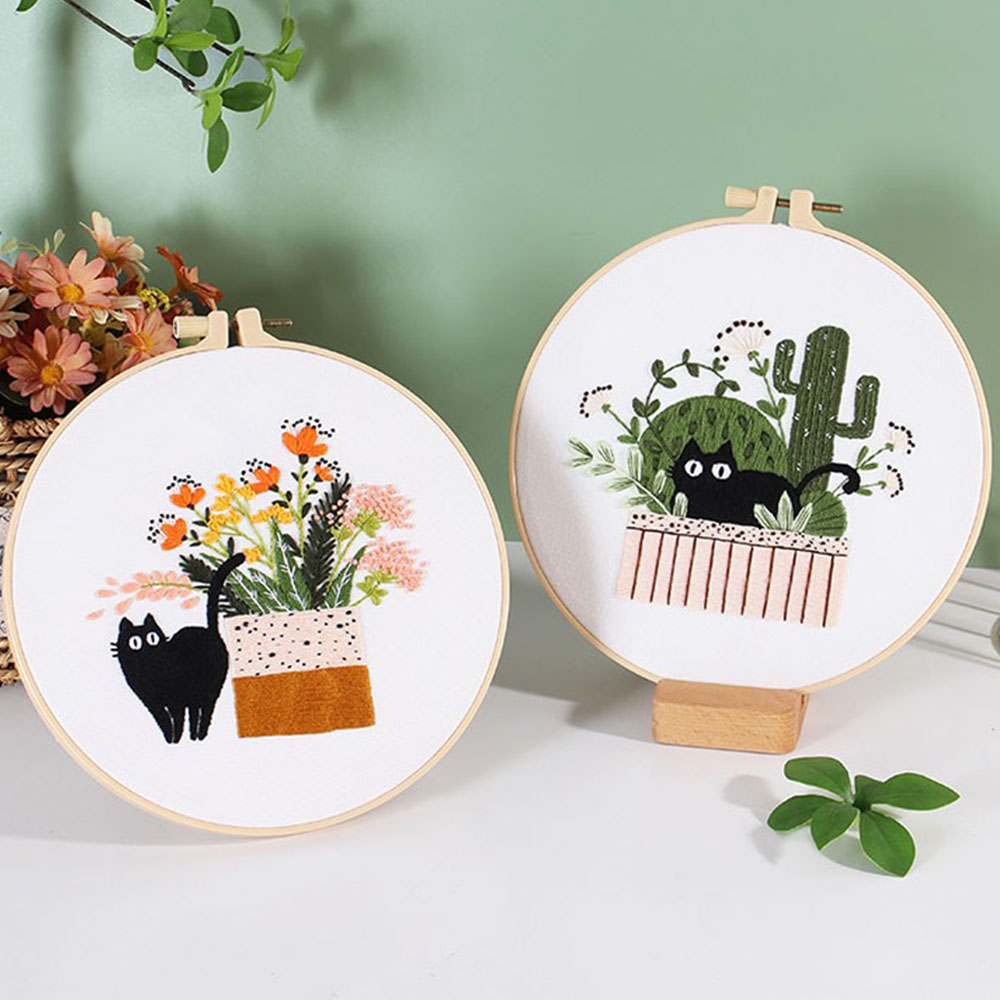 Kit da ricamo con disegno gatt - Embroidery Ideas For Bags recensione e prezzo