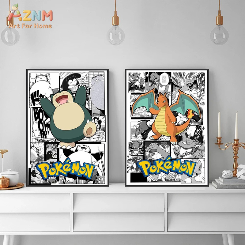 AZNM Pokemon Charizard Pikachu - Embroidery Wall Art recensione e prezzo